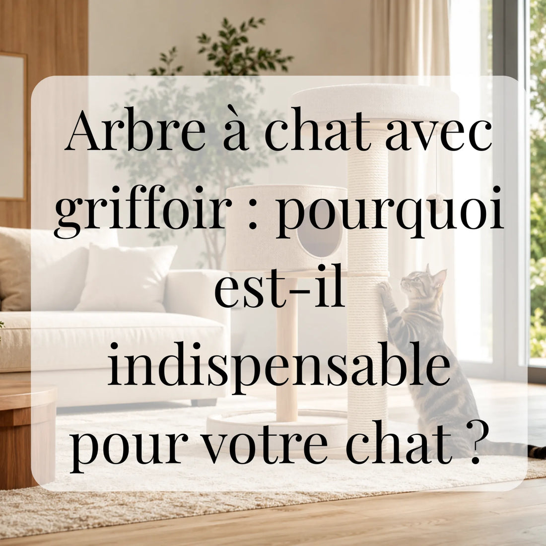 Arbre à chat avec griffoir : pourquoi est-il indispensable pour votre chat ?