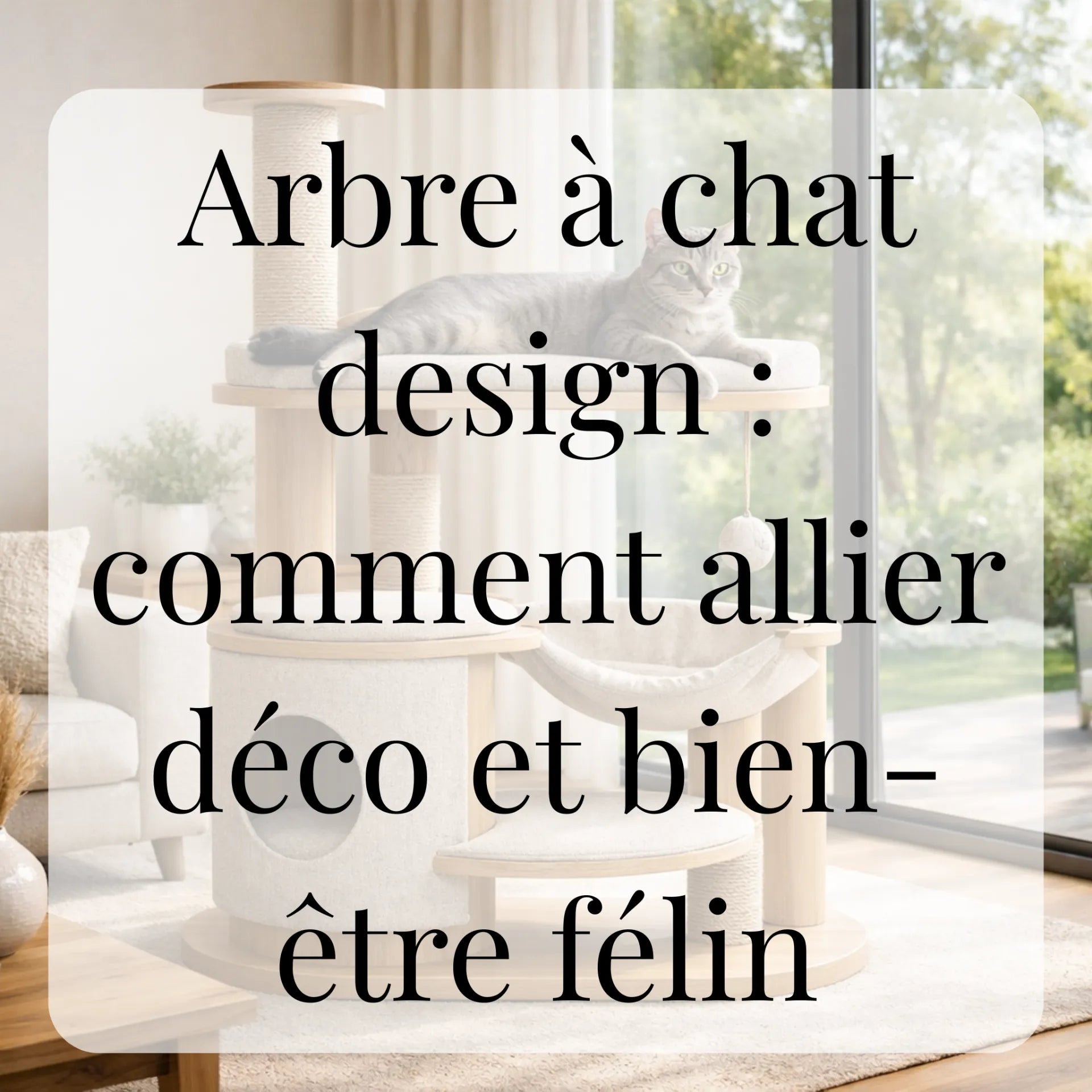 Arbre à chat design : comment allier déco et bien-être félin
