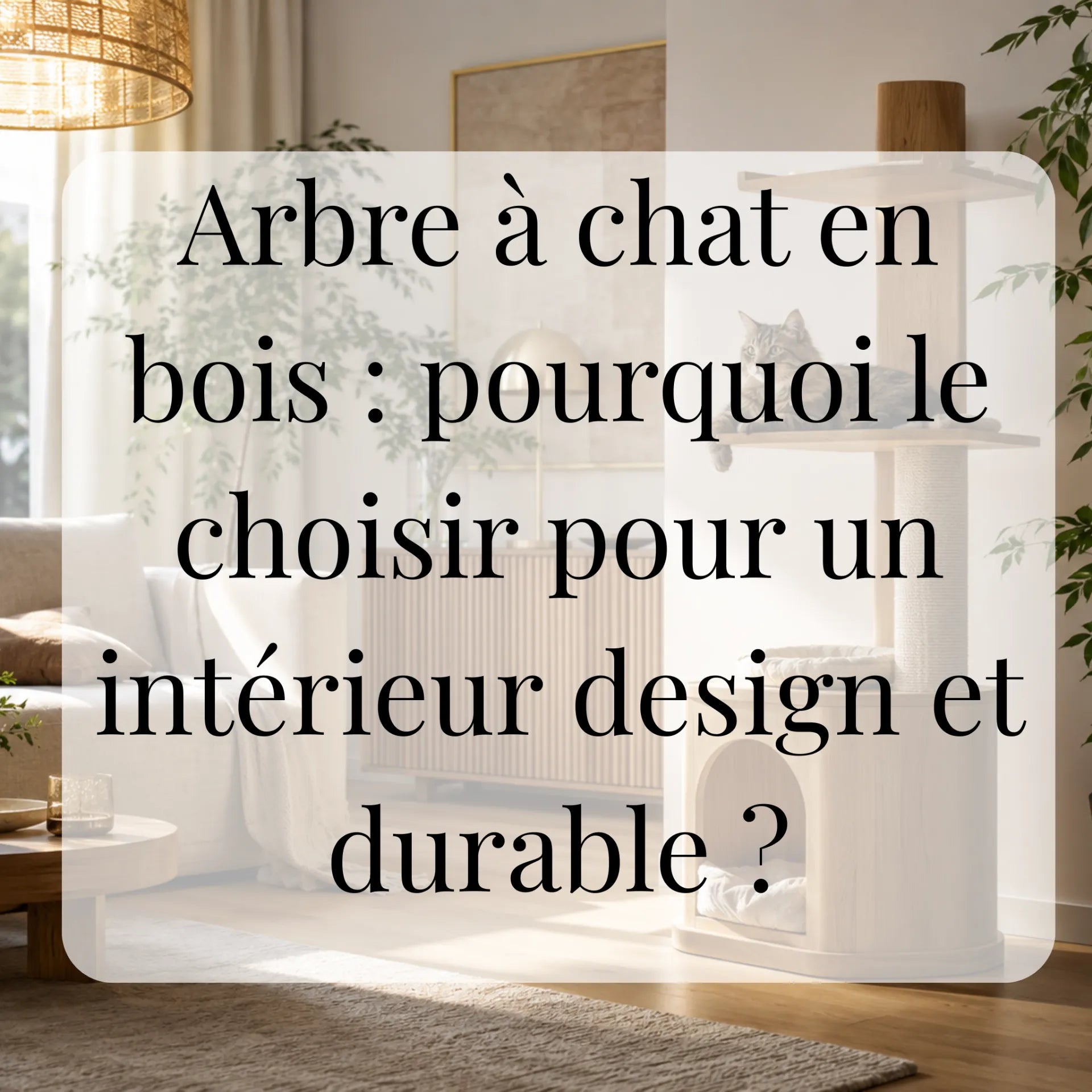 Arbre à chat en bois : pourquoi le choisir pour un intérieur design et durable ?