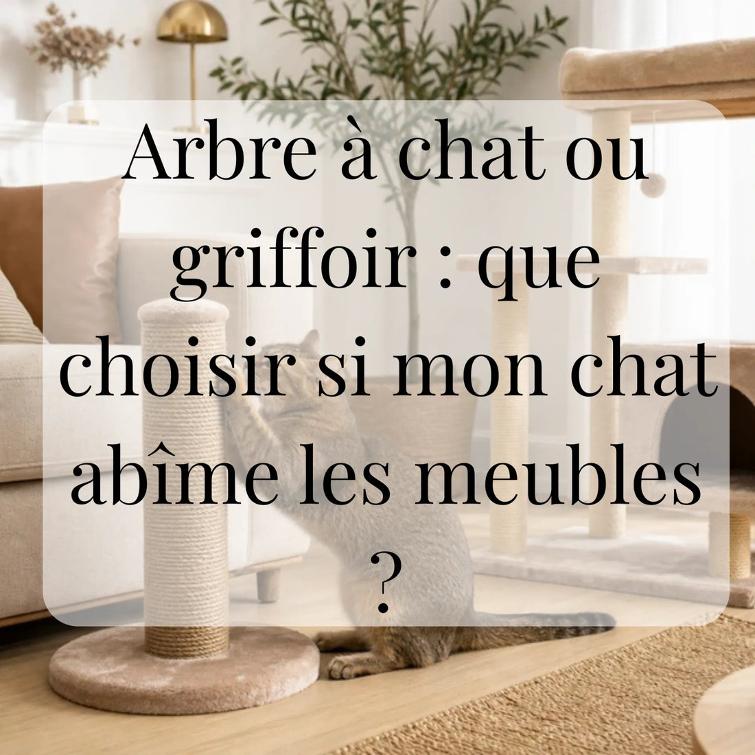 Arbre à chat ou griffoir : que choisir si mon chat abîme les meubles ? CATIUM