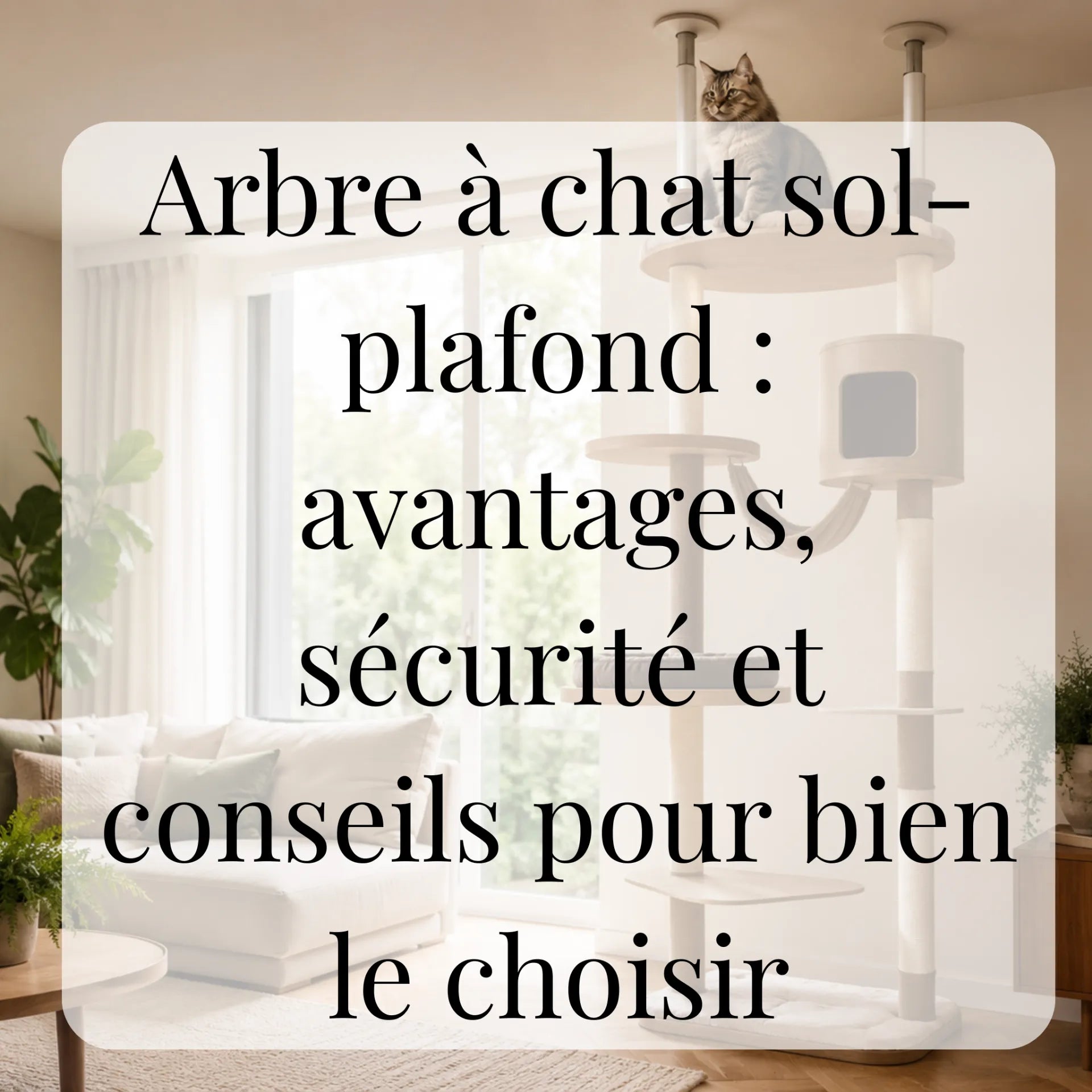 Arbre à chat sol-plafond : avantages, sécurité et conseils pour bien le choisir CATIUM