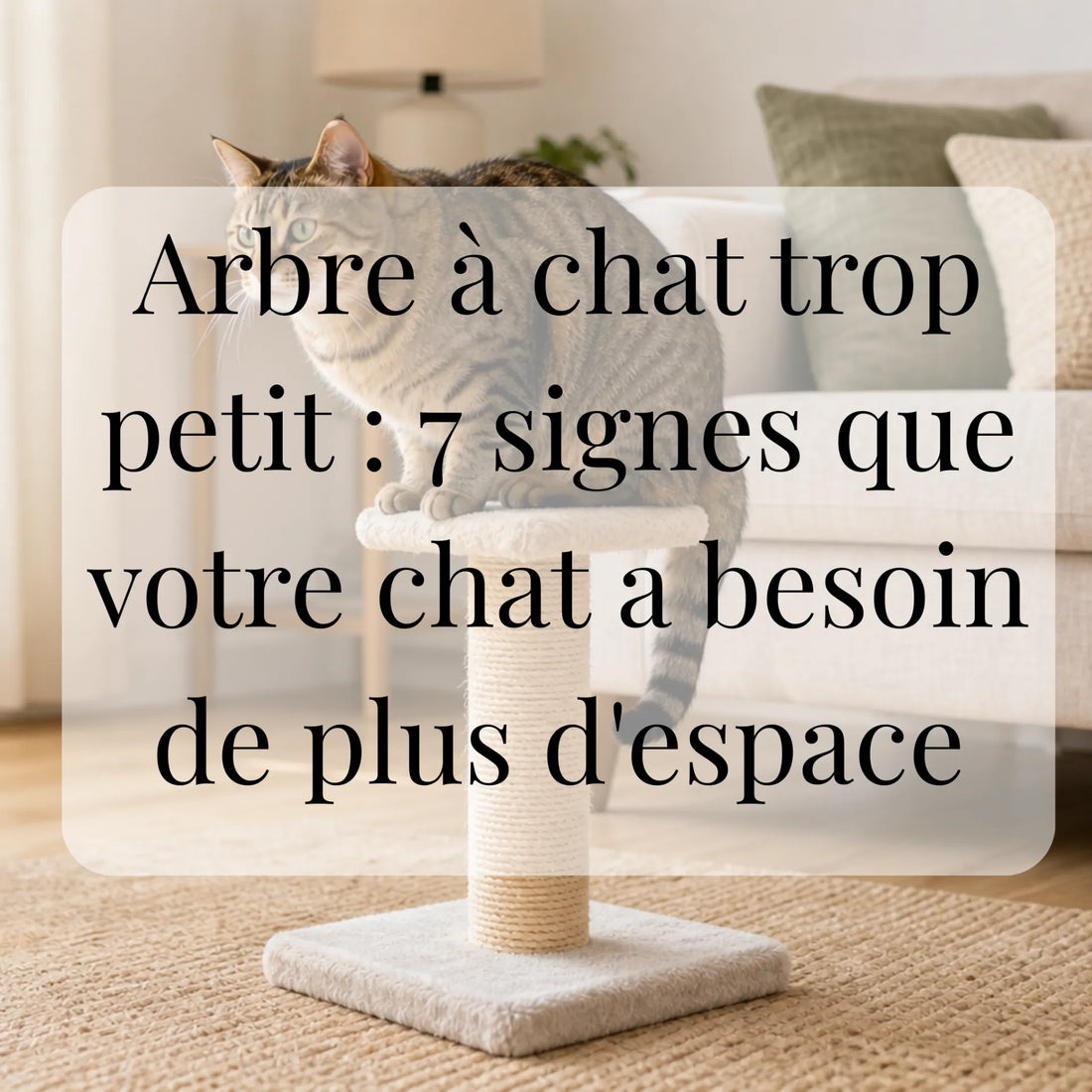 Arbre à chat trop petit : 7 signes que votre chat a besoin de plus d'espace