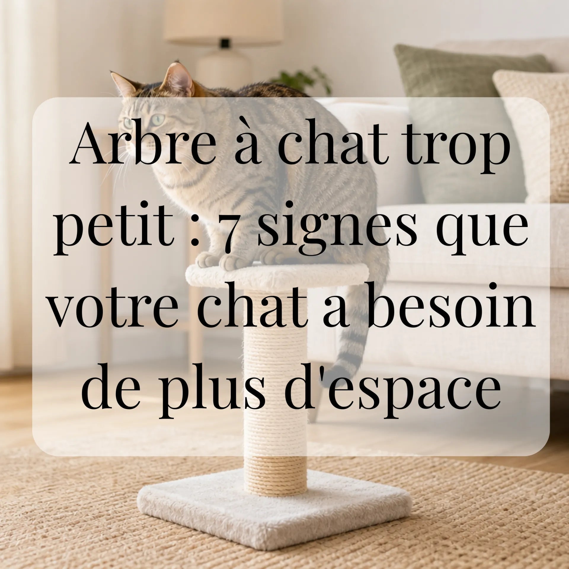 Arbre à chat trop petit : 7 signes que votre chat a besoin de plus d'espace CATIUM