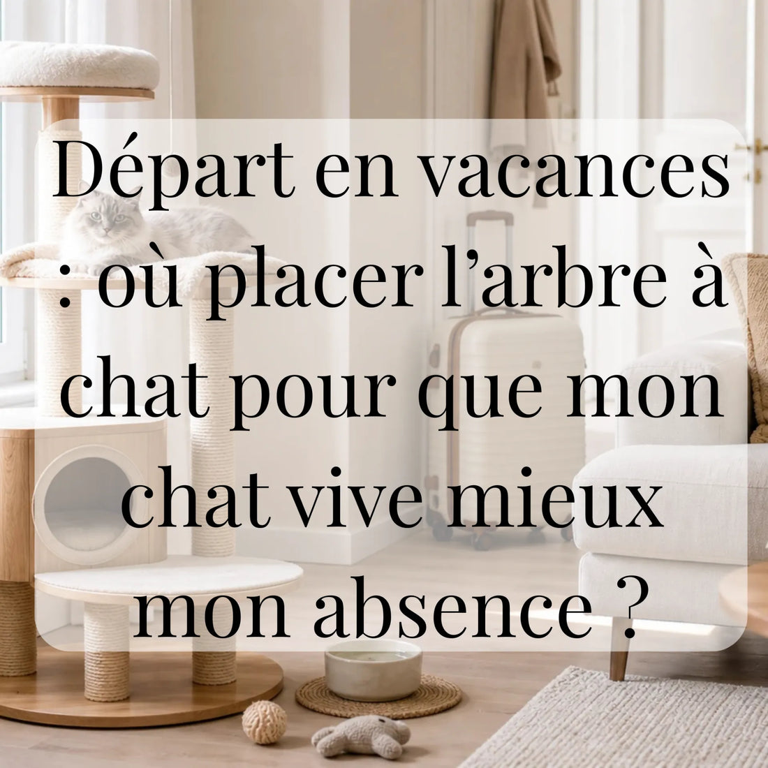 Départ en vacances : où placer l’arbre à chat pour que mon chat vive mieux mon absence ? CATIUM