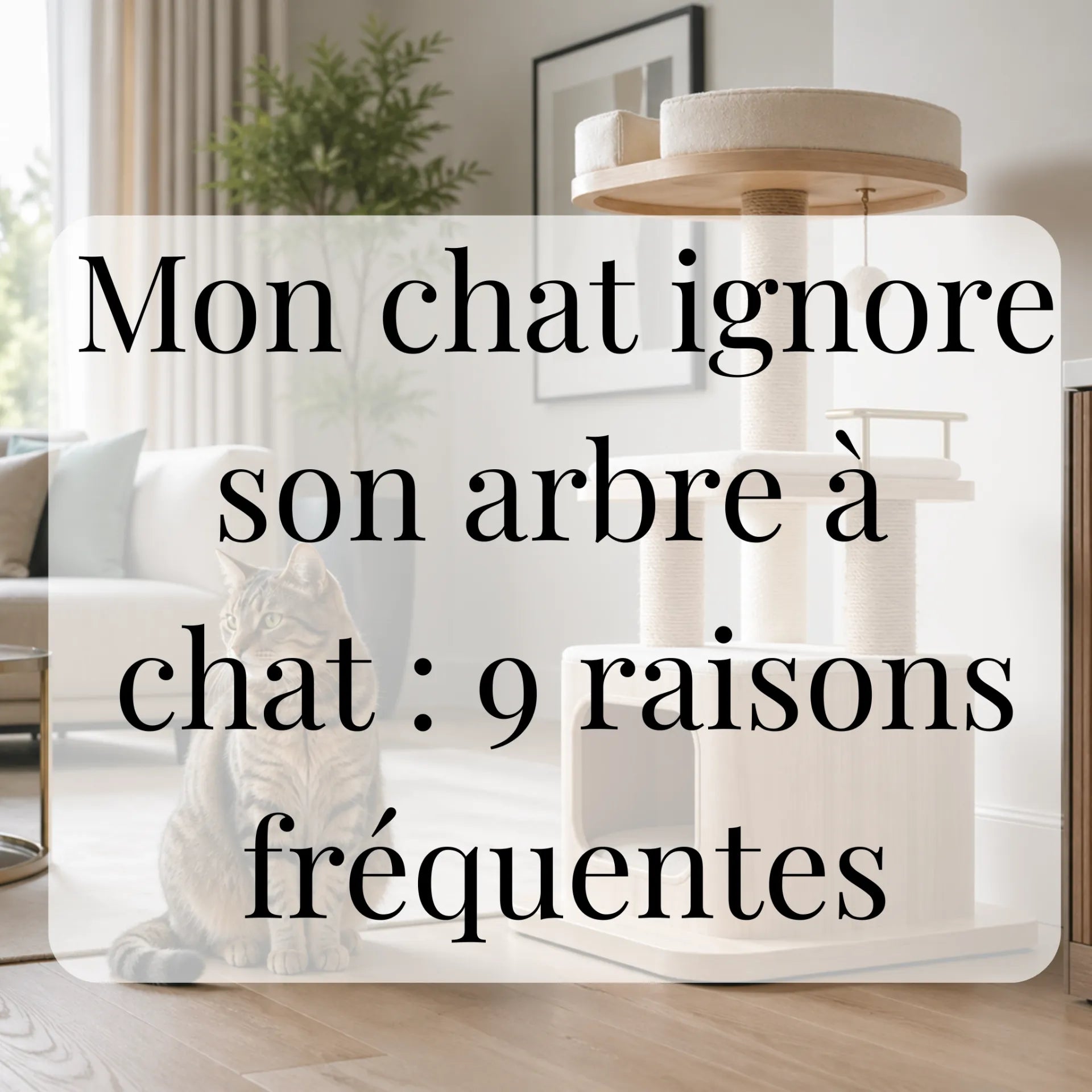 Mon chat ignore son arbre à chat : 9 raisons fréquentes