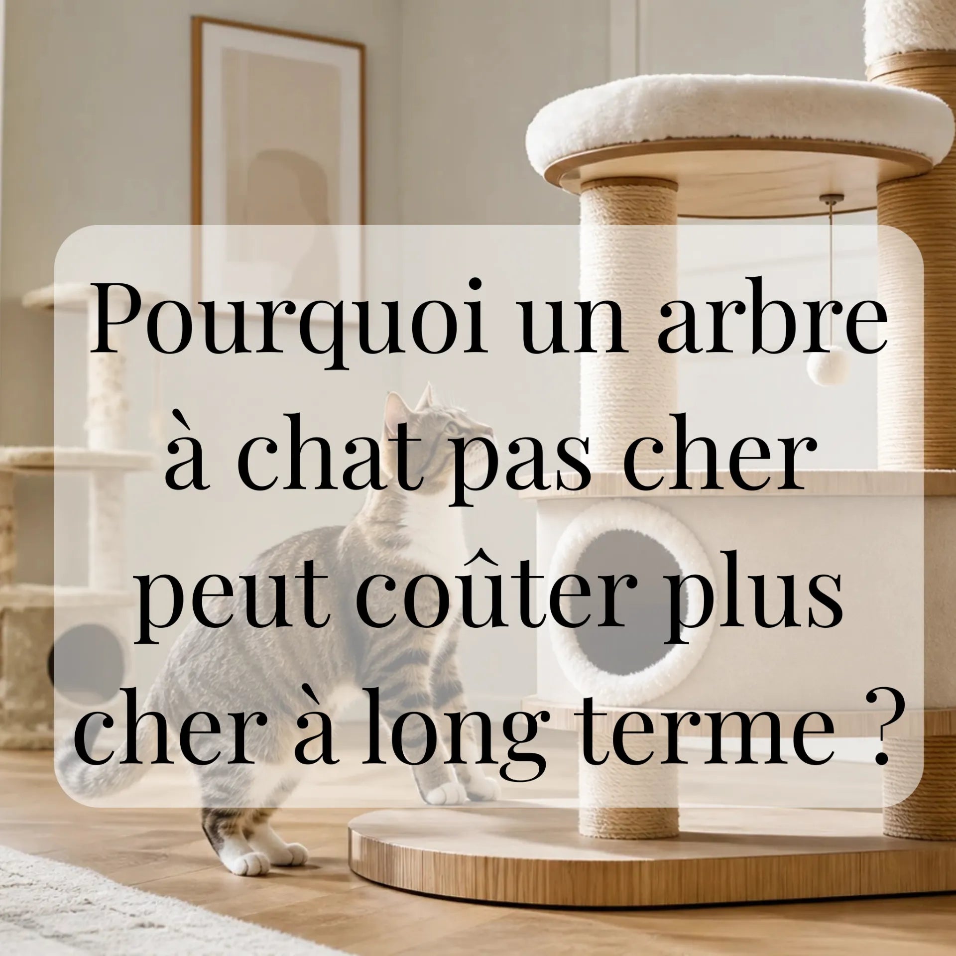 Pourquoi un arbre à chat pas cher peut coûter plus cher à long terme ?