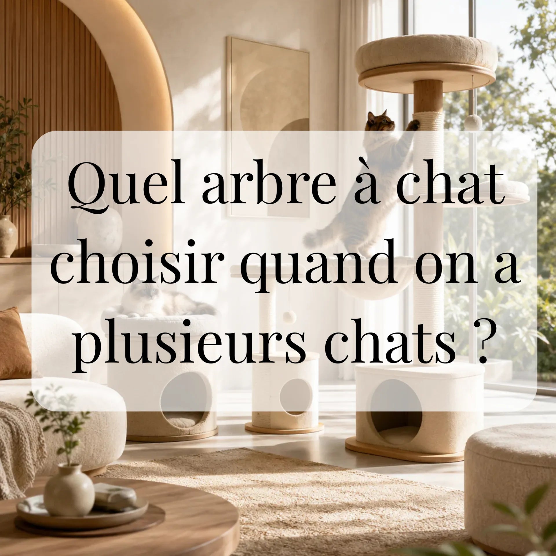 Quel arbre à chat choisir quand on a plusieurs chats ?