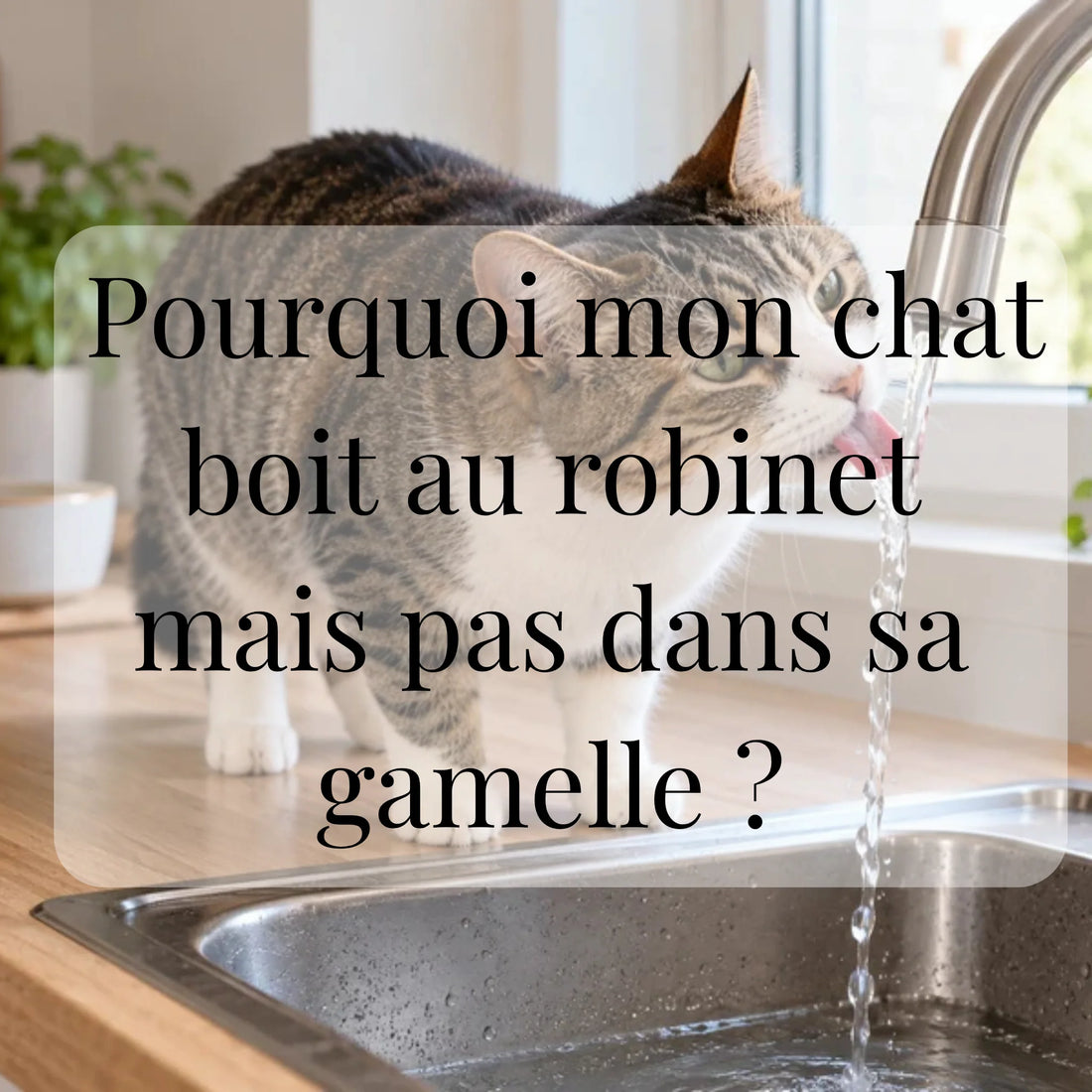 Pourquoi mon chat boit au robinet mais pas dans sa gamelle ?