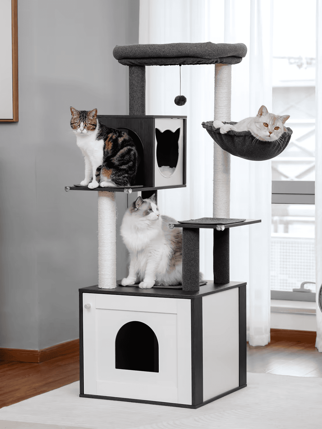 Arbre a Chat avec litière