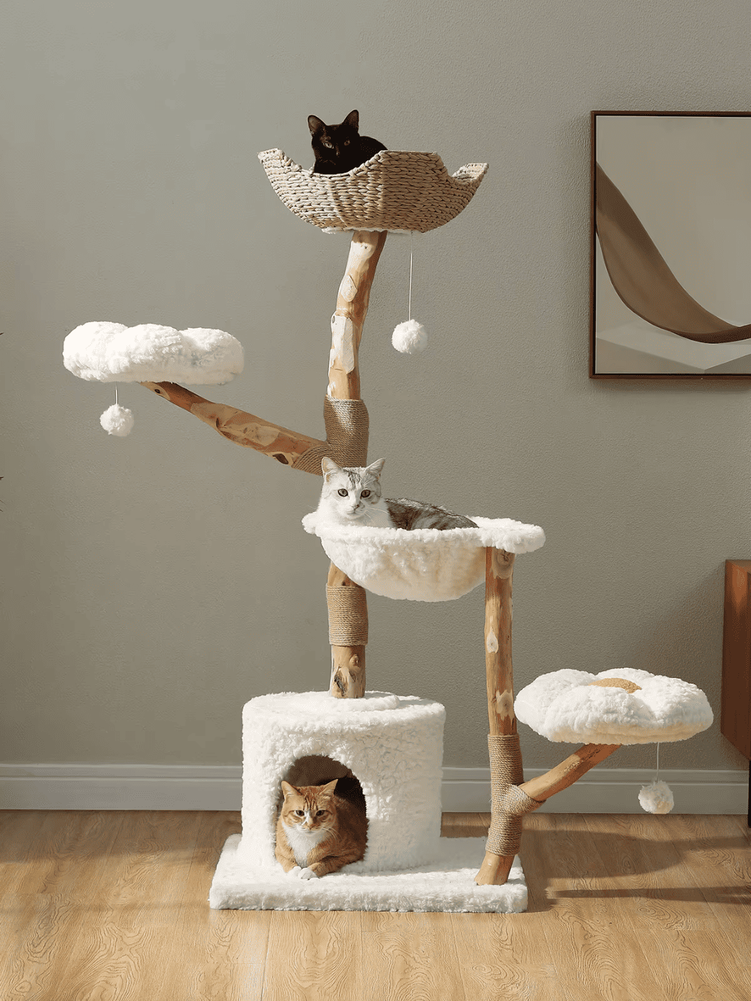 Arbre à Chat  en Bois Flotté