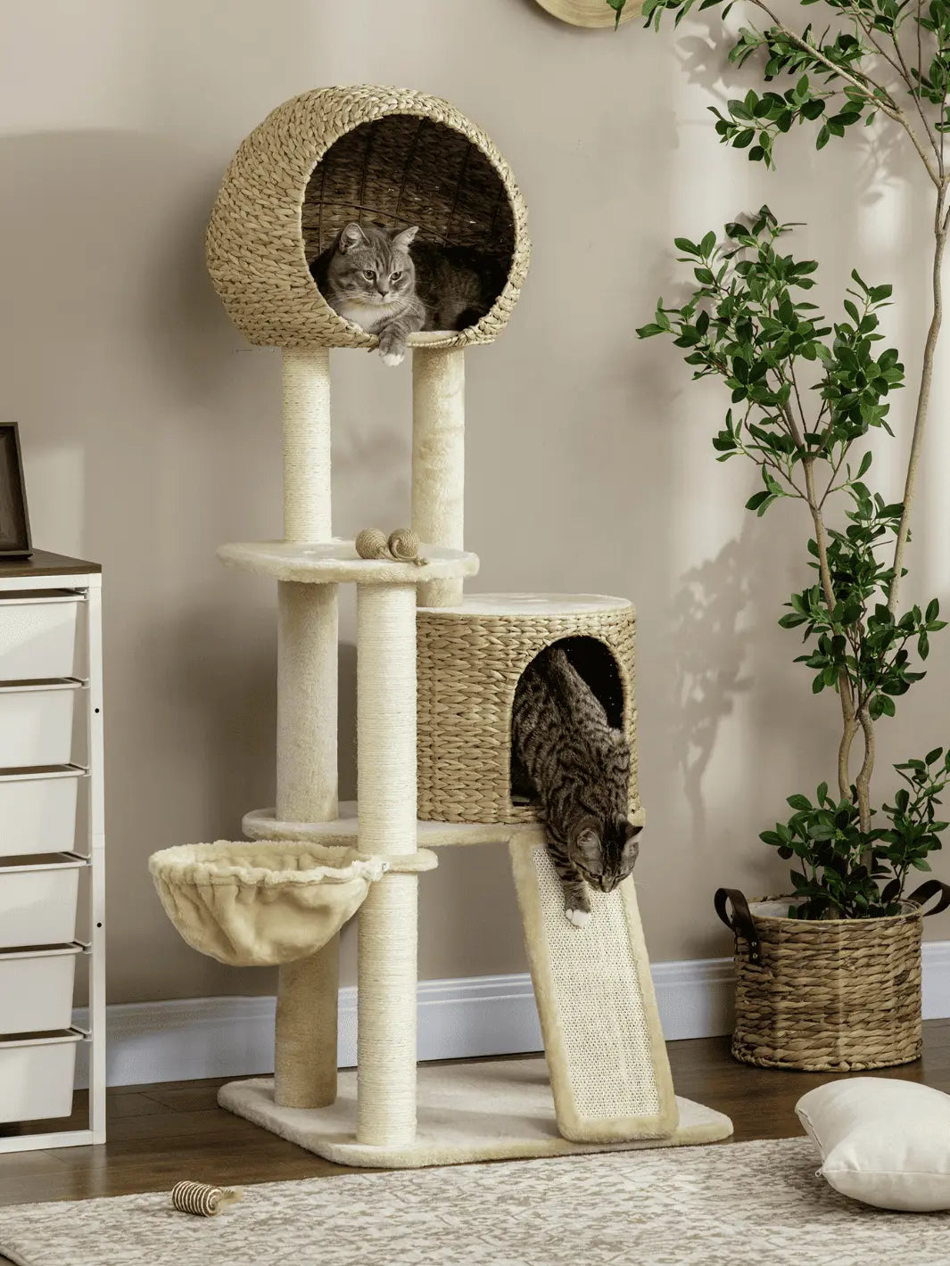 Arbre à Chat en Osier - CATIUM