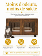 Arbre à Chat Litière Bois avec Hamac 152 cm-caracteristique3