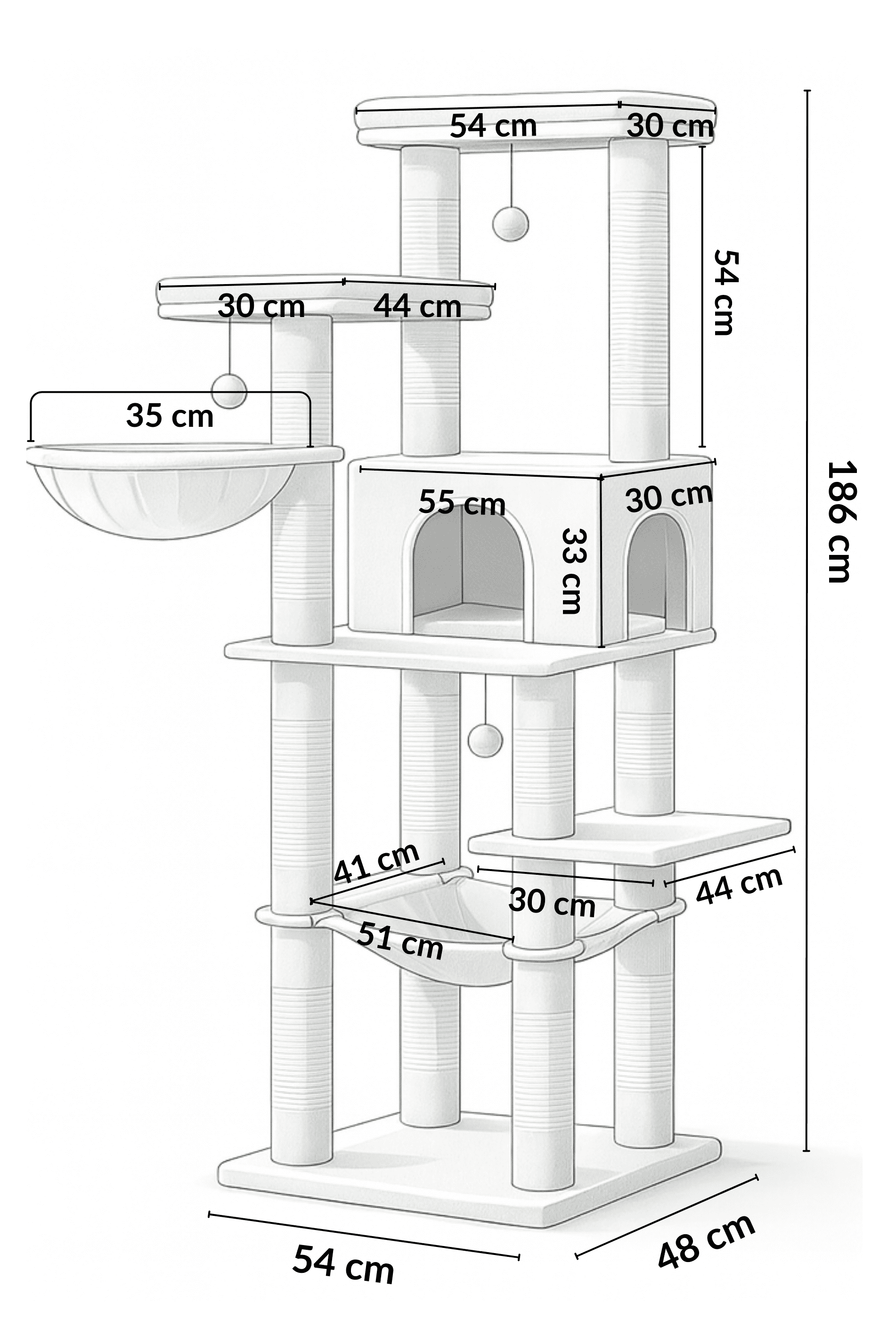 Arbre_a_Chat_186_cm_avec_Plateformes_et_Griffoirs_en_Sisal_Dimensions