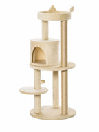 Arbre a Chat Beige 104 cm avec Niche et Griffoir-Orelya