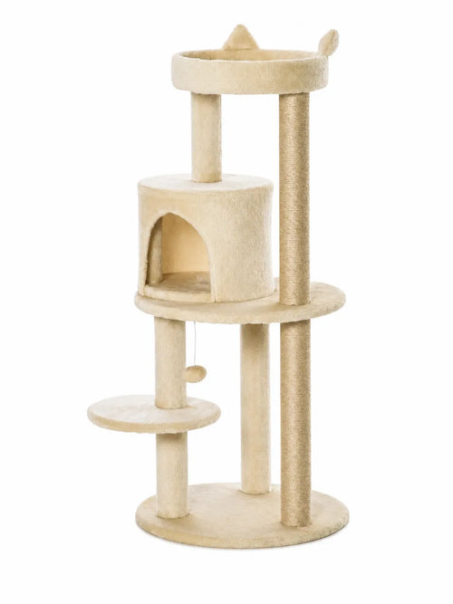 Arbre a Chat Beige 104 cm avec Niche et Griffoir-Orelya