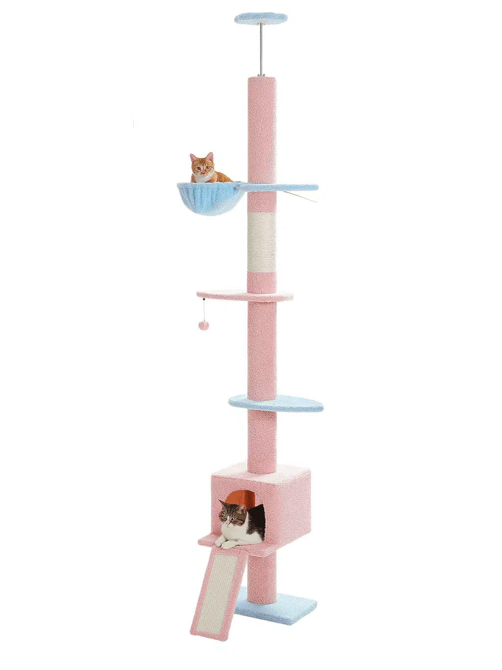 Arbre_a_Chat_Bleu_et_Rose_210-274_cm_Ajustable_avec_Condo_et_Griffoirs