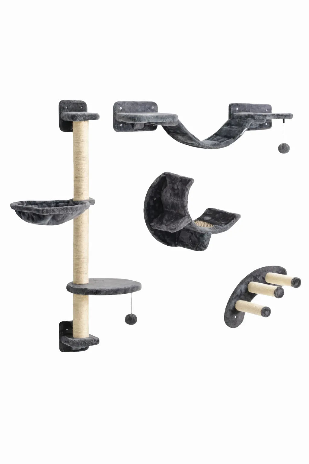 Arbre_a_Chat_Mural_4_Pieces_avec_Hamac_et_Pont _Altevia