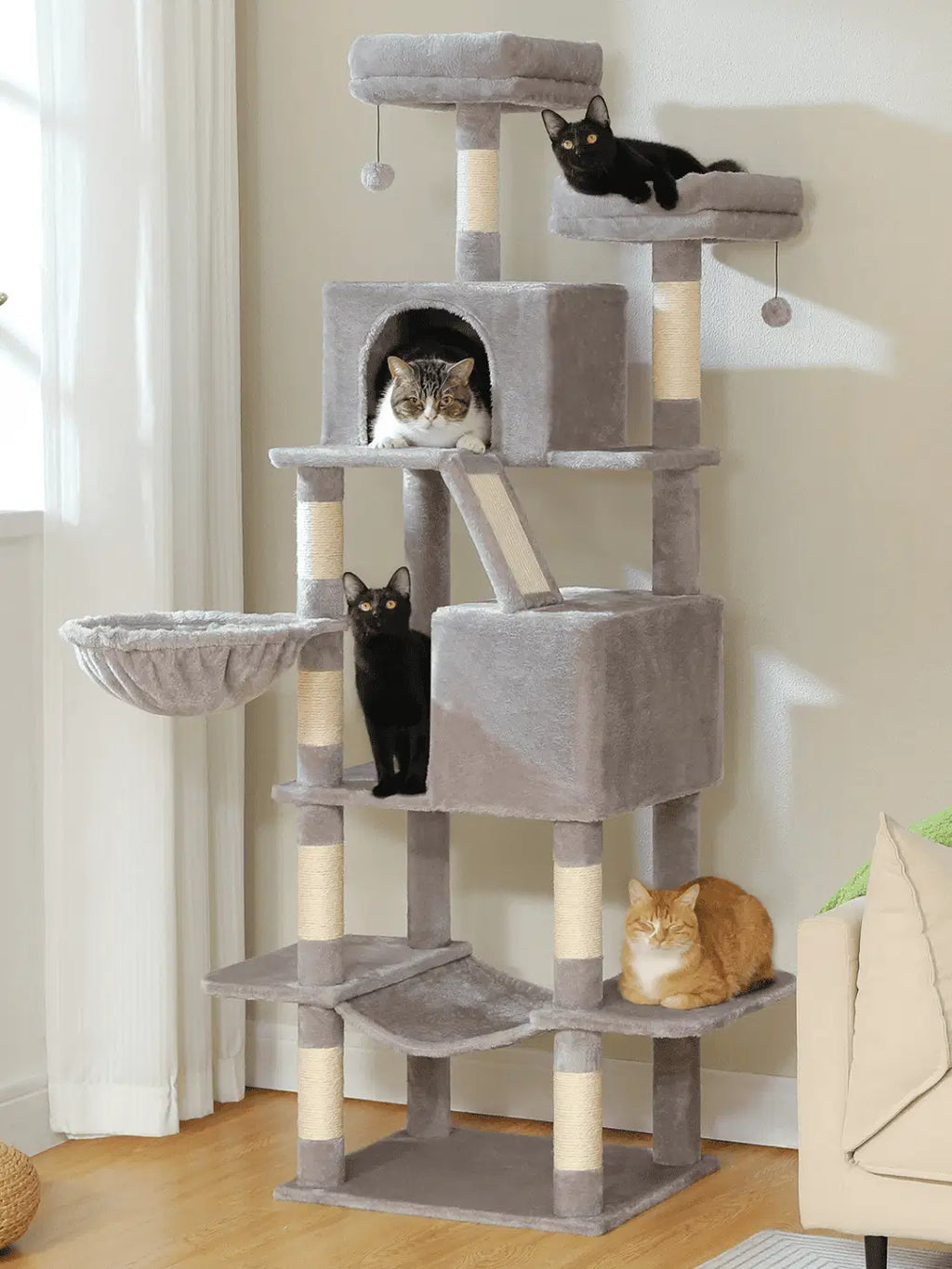Arbre à Chat Paradise XXL Gris - Felinara