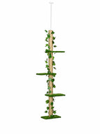 Arbre a Chat Plafond Vert 242 cm avec Hamac-Lianora