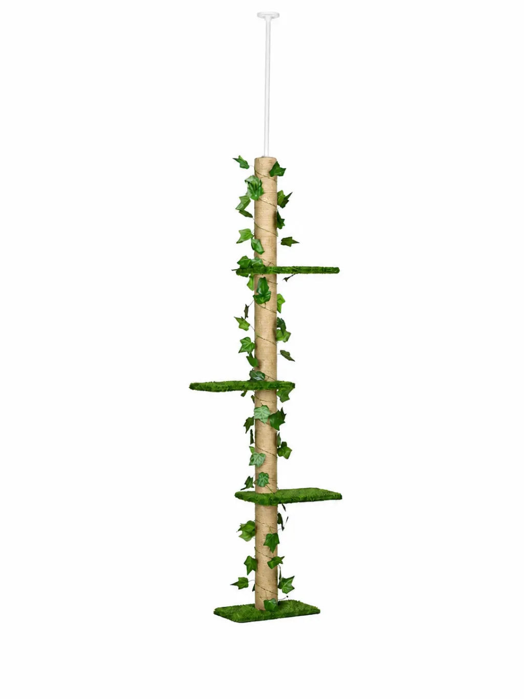 Arbre a Chat Plafond Vert 242 cm avec Hamac-Lianora