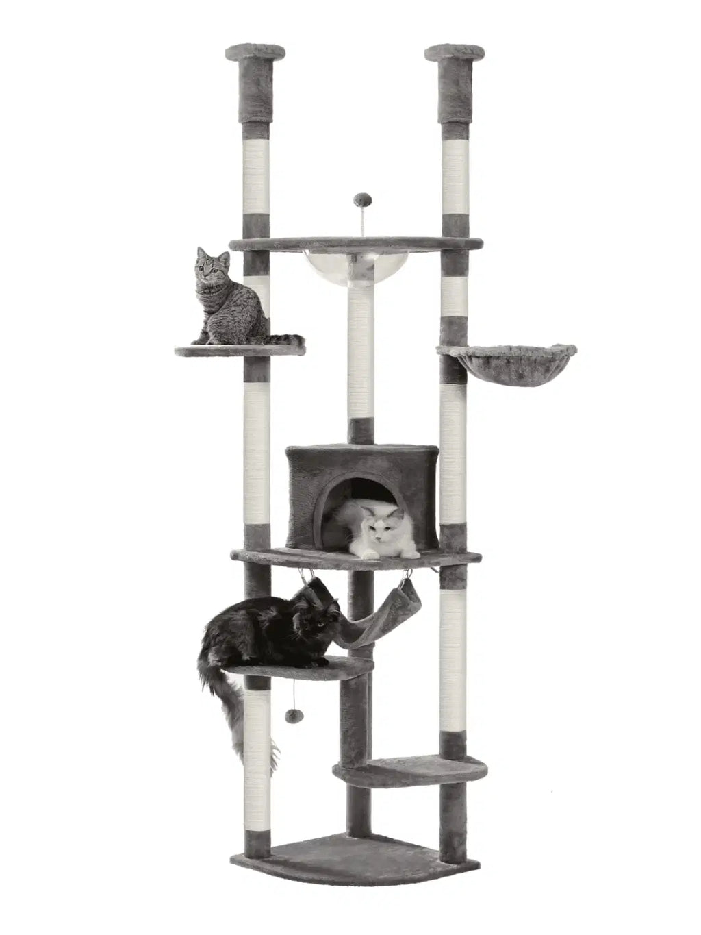 Arbre à Chat Réglable XXL avec Tours et Griffoirs en Sisal - Sylvæa