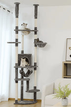Arbre à Chat Réglable XXL avec Tours et Griffoirs en Sisal - Sylvæa