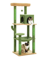 Arbre_a_Chat_Vert_143_cm_Style_Cactus_avec_Condo_et_Hamac - Verdélys - Catium