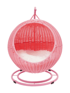 Balancoire_Chat_sur_Pied_Rose_en_Rotin_PP_Face_Rosavera
