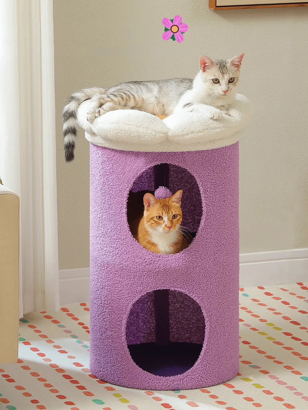 Grand Arbre à Chat Fleur Violet | Félicia