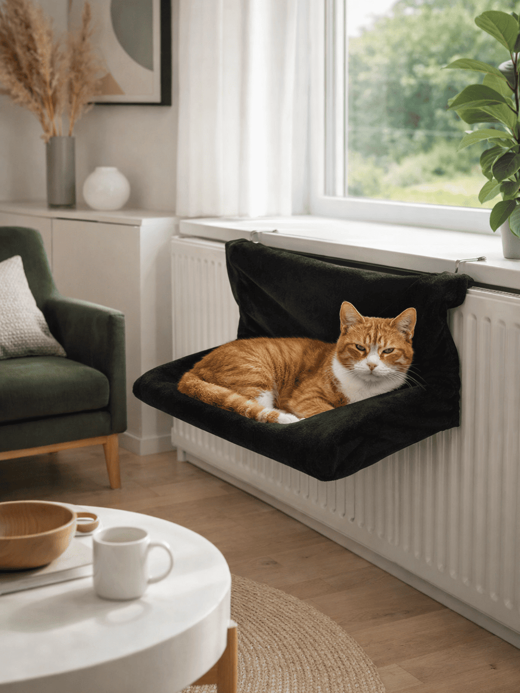 Hamac_Radiateur_Noir_pour_Chat_Interieur