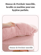 Housse amovible et lavable sur arbre à chat design en forme de fleur