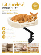 Lit de Bureau Rotatif pour Chat Beige-Orvyn-Caracteristique3