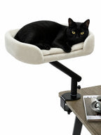 Lit de Bureau Rotatif pour Chat Beige-Orvyn