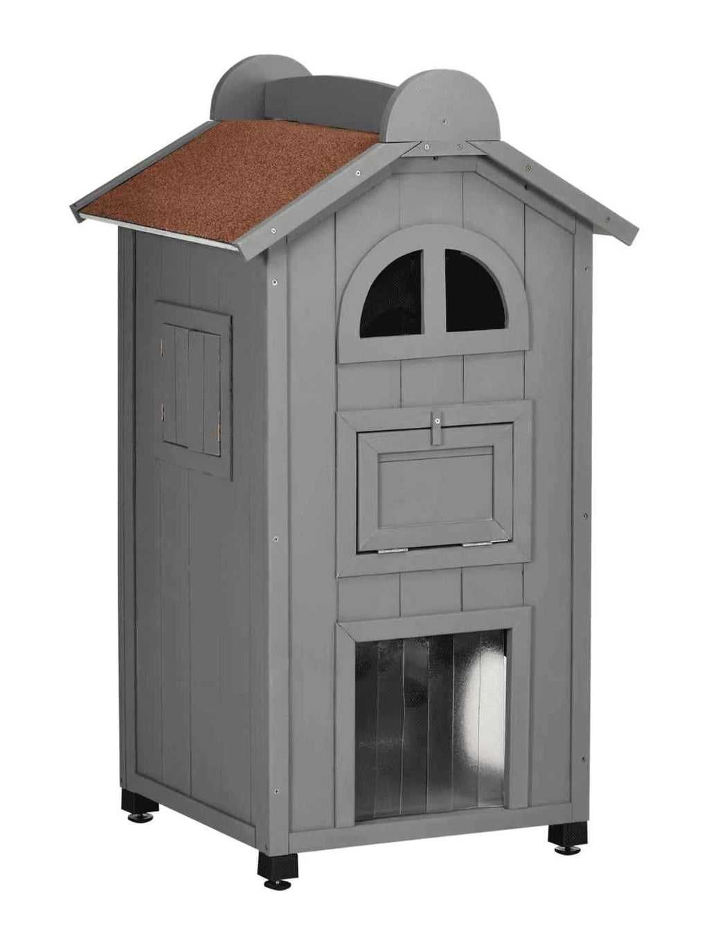 Maison Chat Bois 2 Niveaux avec Hamac et Balcon | Firalys