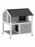 Maison Chat Extérieur Bois avec Toit Ouvrant et Isolation - Isolya