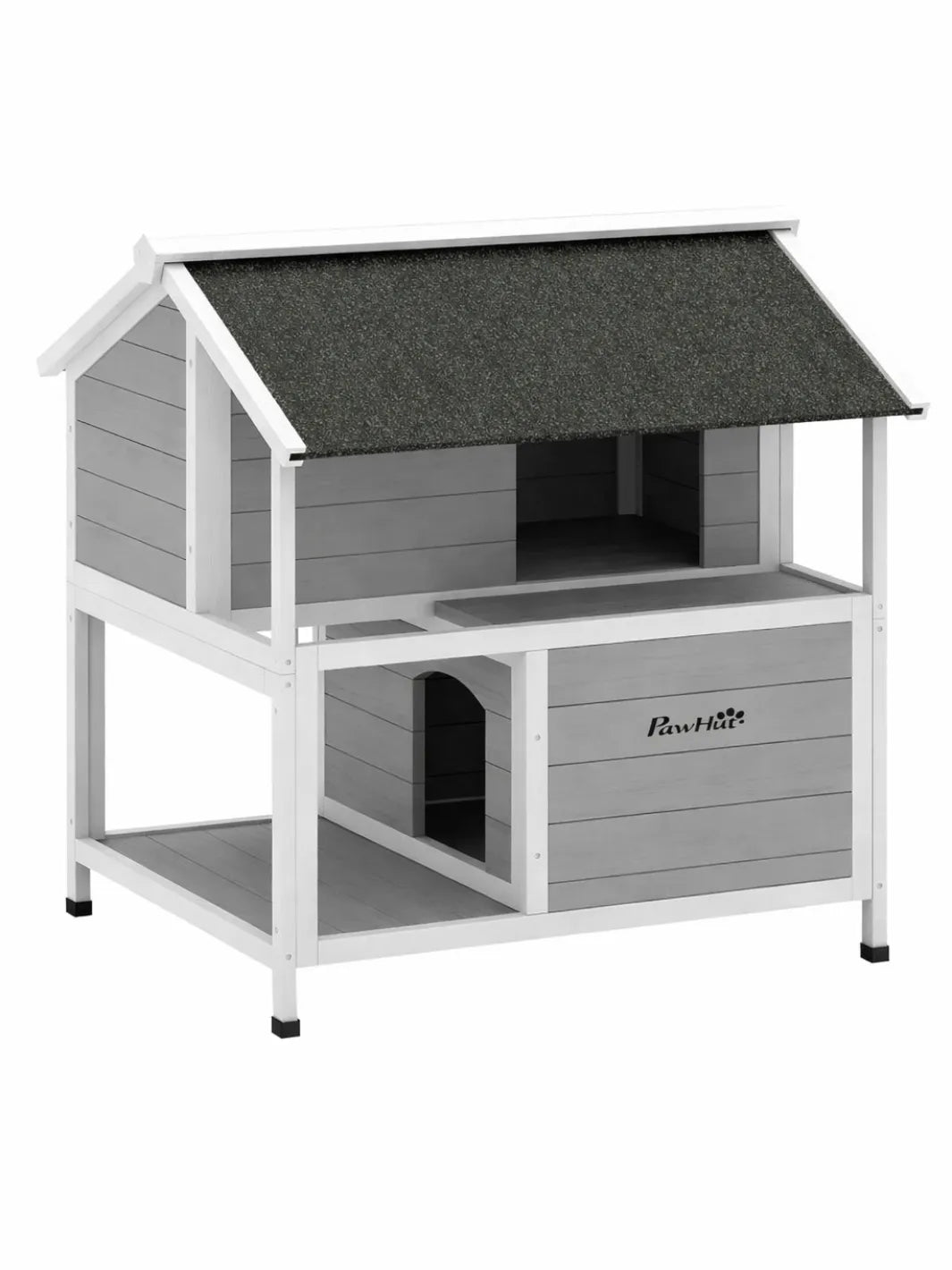 Maison Chat Extérieur Bois avec Toit Ouvrant et Isolation - Isolya