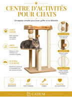 Petit Arbre a Chat Café 86 cm avec Balle-caracteristique2