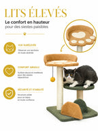 Petit Arbre a Chat Multicolore 52 cm avec Sisal-caracteristique1