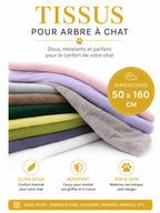 Tissu peluche 8mm pour arbre à chat 50x160cm