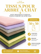 Tissu peluche 8mm pour arbre à chat 50x50cm