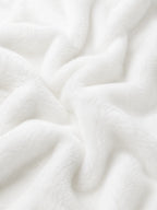 Tissu peluche 8mm pour arbre à chat  blanc