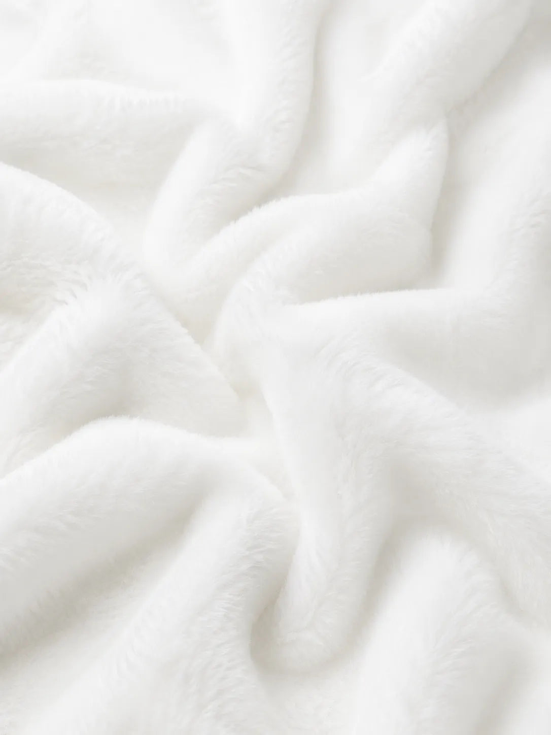 Tissu peluche 8mm pour arbre à chat  blanc