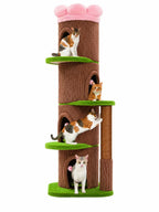 Très Grand Arbre à Chat Marron 174 cm avec Condos - Florico