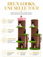 Très Grand Arbre à Chat Marron 174 cm avec Condos  caracteristique4