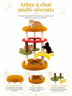 Griffoirs en sisal de l’arbre à chat burger Burgino pour aider aux griffades