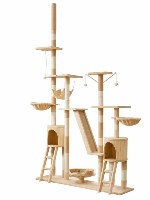 Arbre à chat géant beige Duneora vue complète
