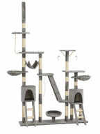 Arbre à chat géant gris 230 à 250 cm Vantoria vue complète