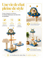 Hamac doux de l’arbre à chat spatial Orbitia pour un couchage enveloppant