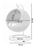 Dimensions de la balançoire pour chat sur pied de 66 cm de hauteur