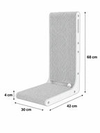 Dimensions griffoir chat Cartelia 68 cm hauteur 42 cm profondeur 30 cm largeur